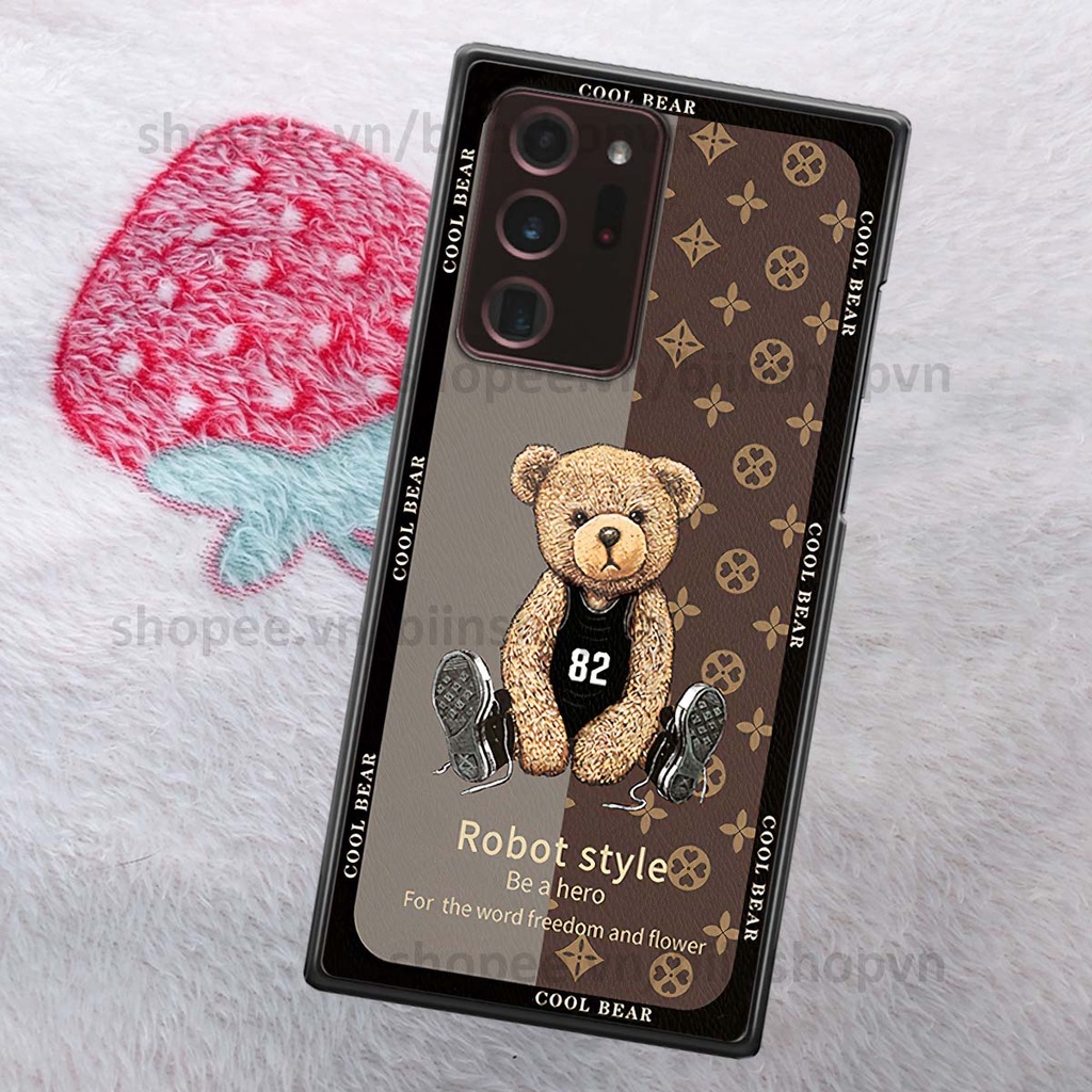 Ốp Samsung Note 20 Ultra hình gấu bear brick đẹp độc lạ, thời trang, cá tính
