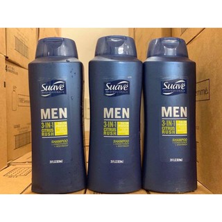 Dầu tắm gội suave men mỹ 828ml