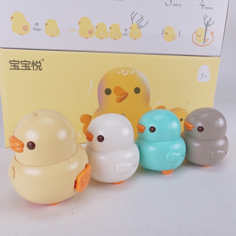 Bộ Đồ Chơi Vịt Con Nối Đuôi Vịt Mẹ Đi Theo Tiếng Nhạc Lắc Lư