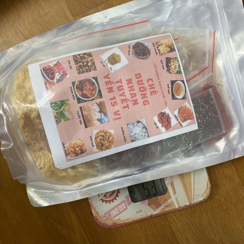 set chè dưỡng nhan 15 vị- trọng lượng 500gr