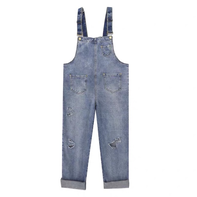 (Order 5-10 ngày) Bigsize S-5XL Quần yếm dài rách - ngoại cỡ 2020 | BigBuy360 - bigbuy360.vn