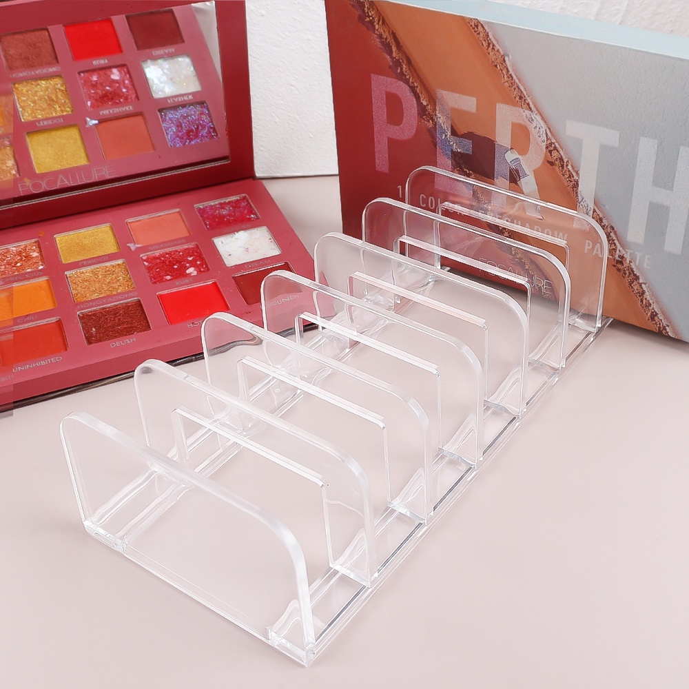 Hộp Đựng Phấn Mắt 7 Ngăn Bằng Acrylic Trong Suốt Đa Năng Ốp