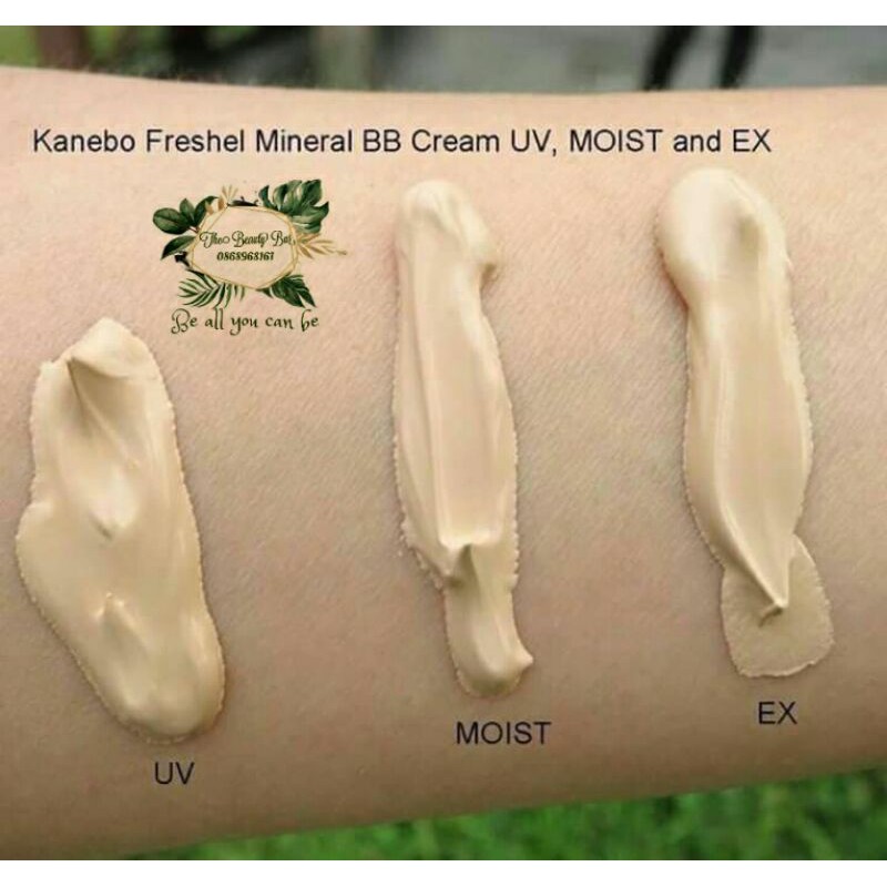 Kem trang điểm BB Cream Kanebo Freshel. Kanebo Mineral BB Cream UV, Moist, EX