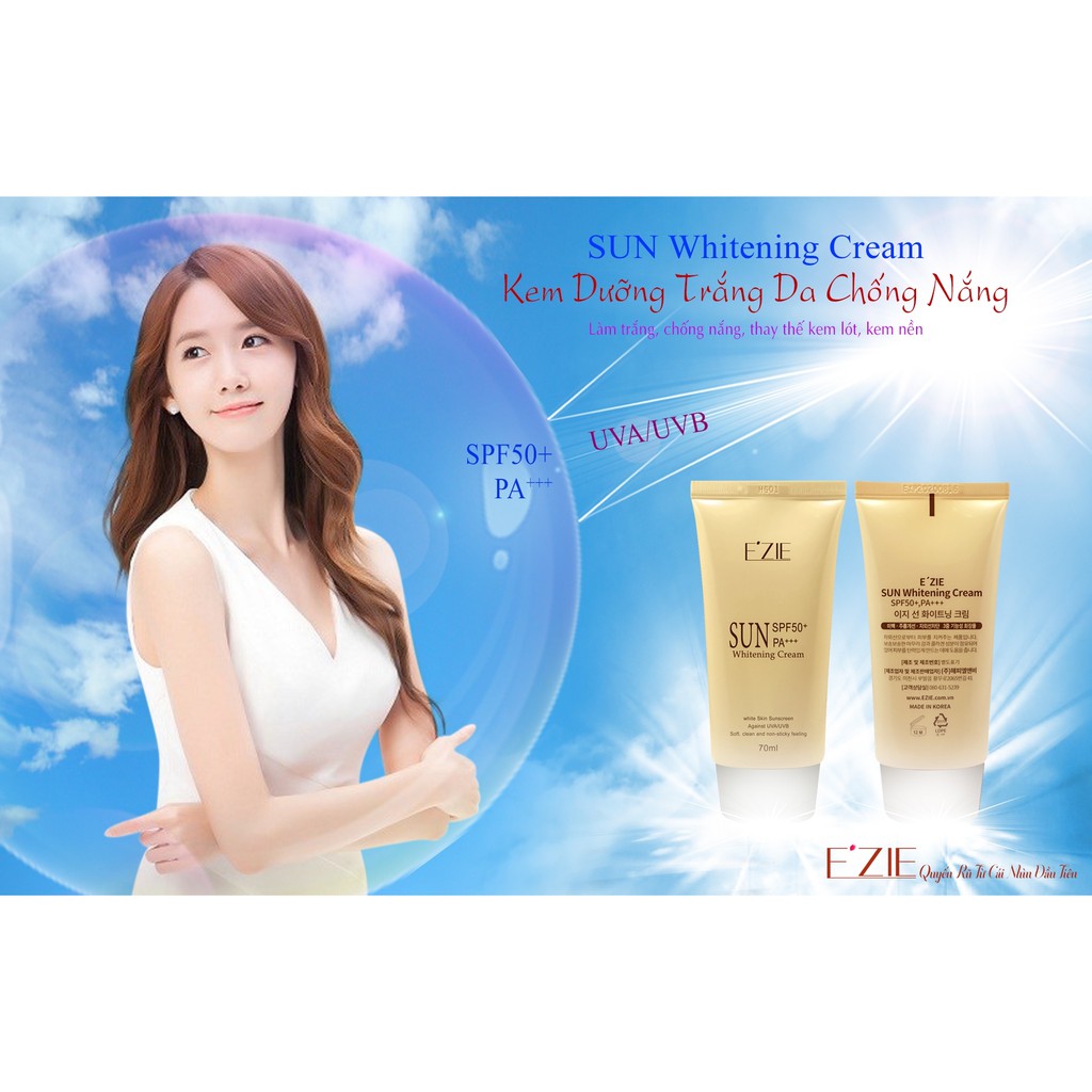  Hàng Chính Hãng - Kem Chống Nắng Cao Cấp EZIE SPF 50 PA +++ Hàn Quốc 50ml