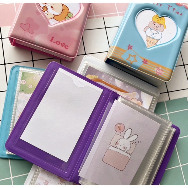 Album Ảnh 3 Inch 40 Ngăn Đựng Thẻ Phong Cách Hàn Quốc