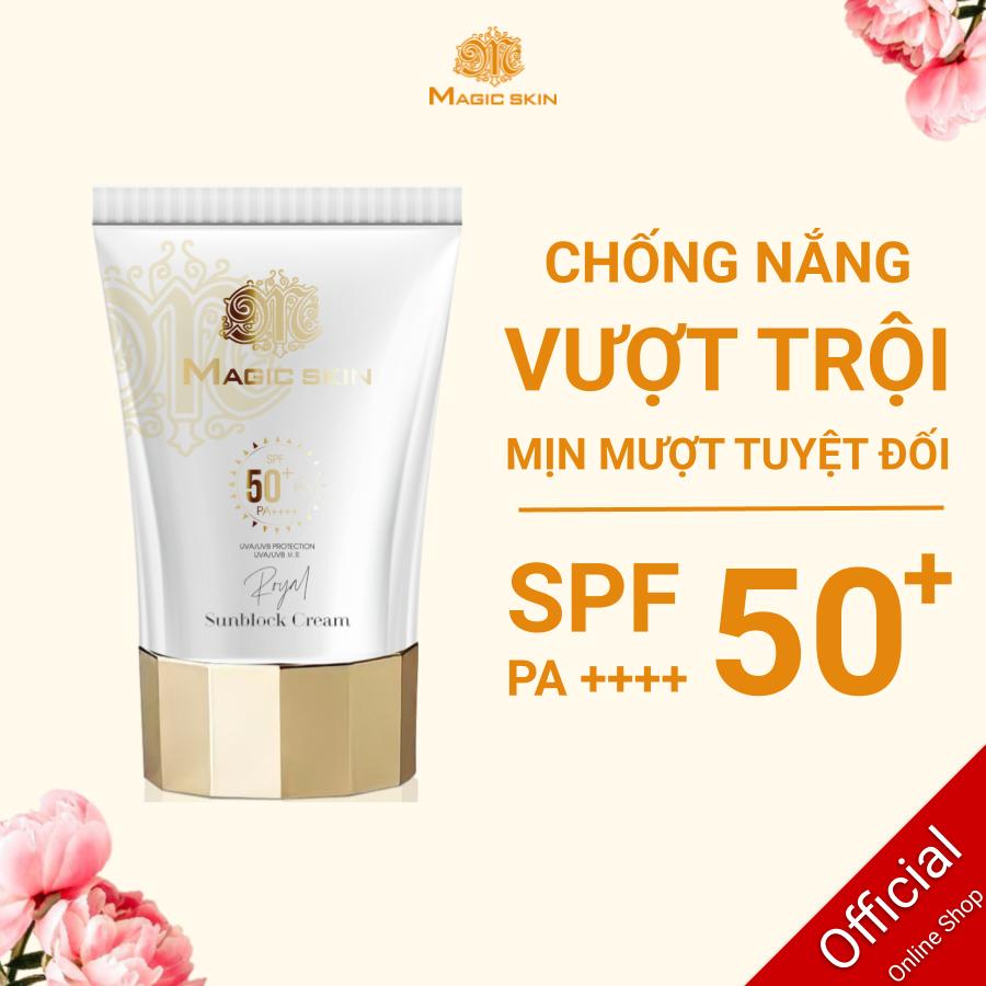 Kem Chống Nắng Thảo Dược Hoàng Cung Magic Skin Royal Sunblock Cream SPF 50+/PA ++++ 50ml