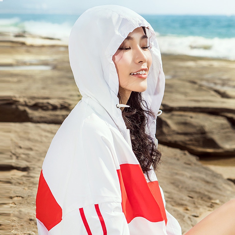 Áo khoác OhSunny UPF50+ chống tia UV thoáng khí trọng lượng nhẹ thời trang cho nữ