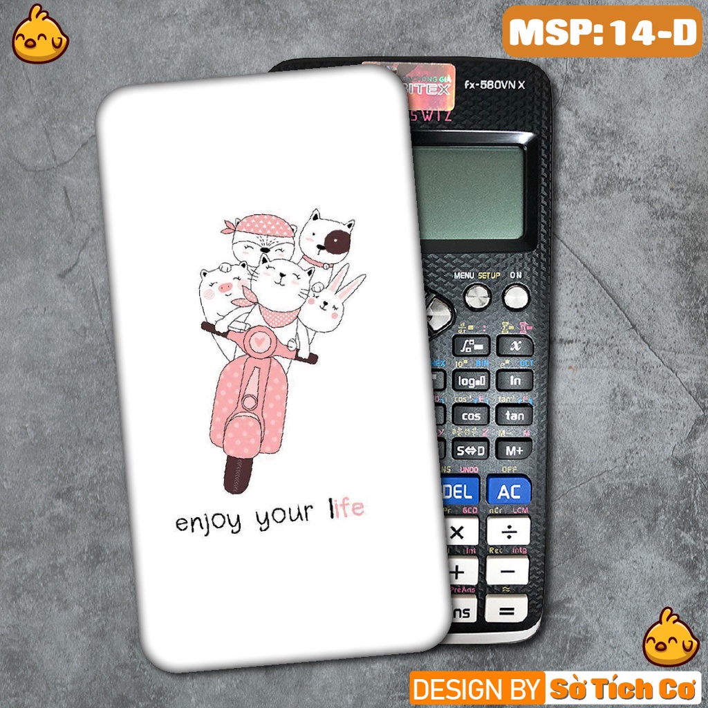 Miếng decal dán máy tính fx-570, fx-580, fx-880, Casio, Vinacal,... Dễ thương MSP: 14