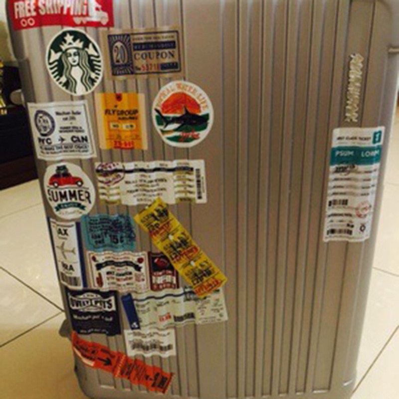 Bộ 50 miếng sticker bằng PVC kháng nước hình ảnh anime Bleach dùng để trang trí vali hành lý/xe hơi thời trang đẹp mắt