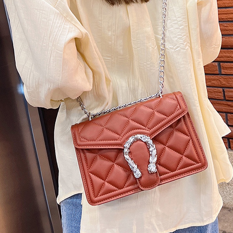 Túi đeo vai IELGY dây xích thời trang dành cho nữ