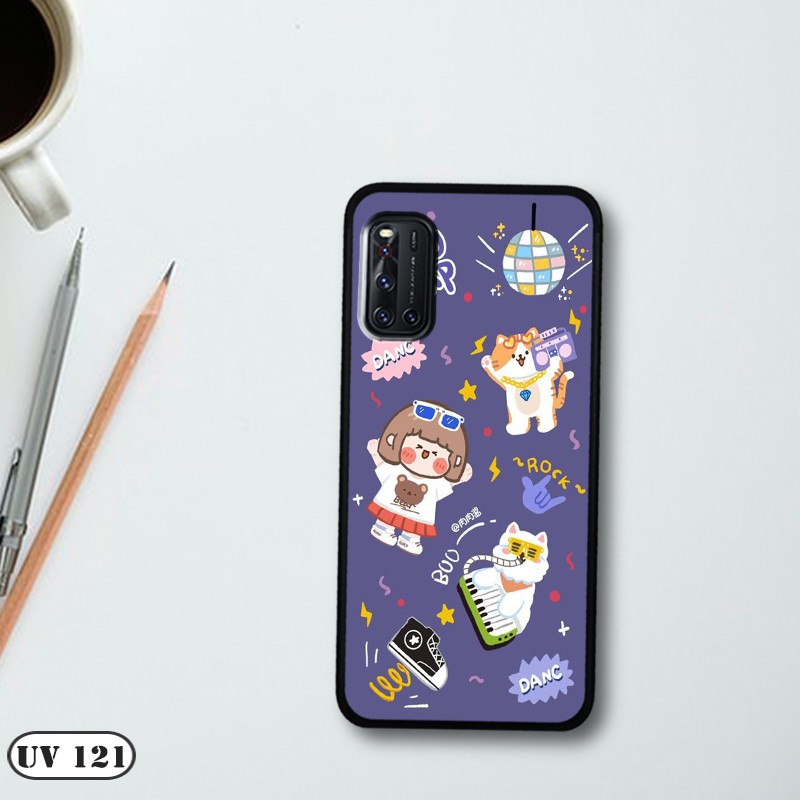 Ốp lưng điện thoại Vivo V19  - lưng nhám viền dẻo
