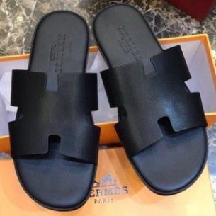 Dép thời trang Quai Ngang Chữ H cực chất, CHAGO HERMES da sịn 100% Full size 38-43 .