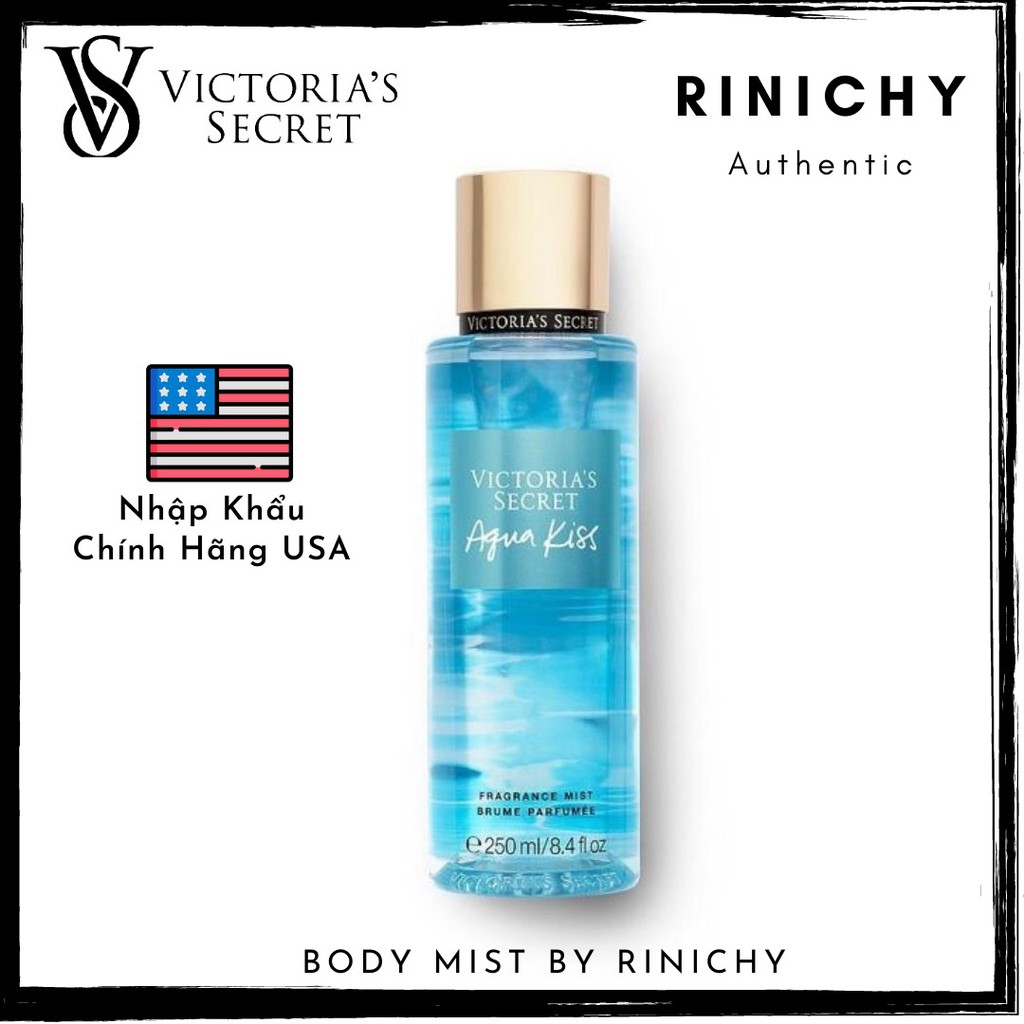 [New] Body Mist Victoria's Secret Aqua Kiss (Hương thơm thanh mát dễ dùng) | Thế Giới Skin Care