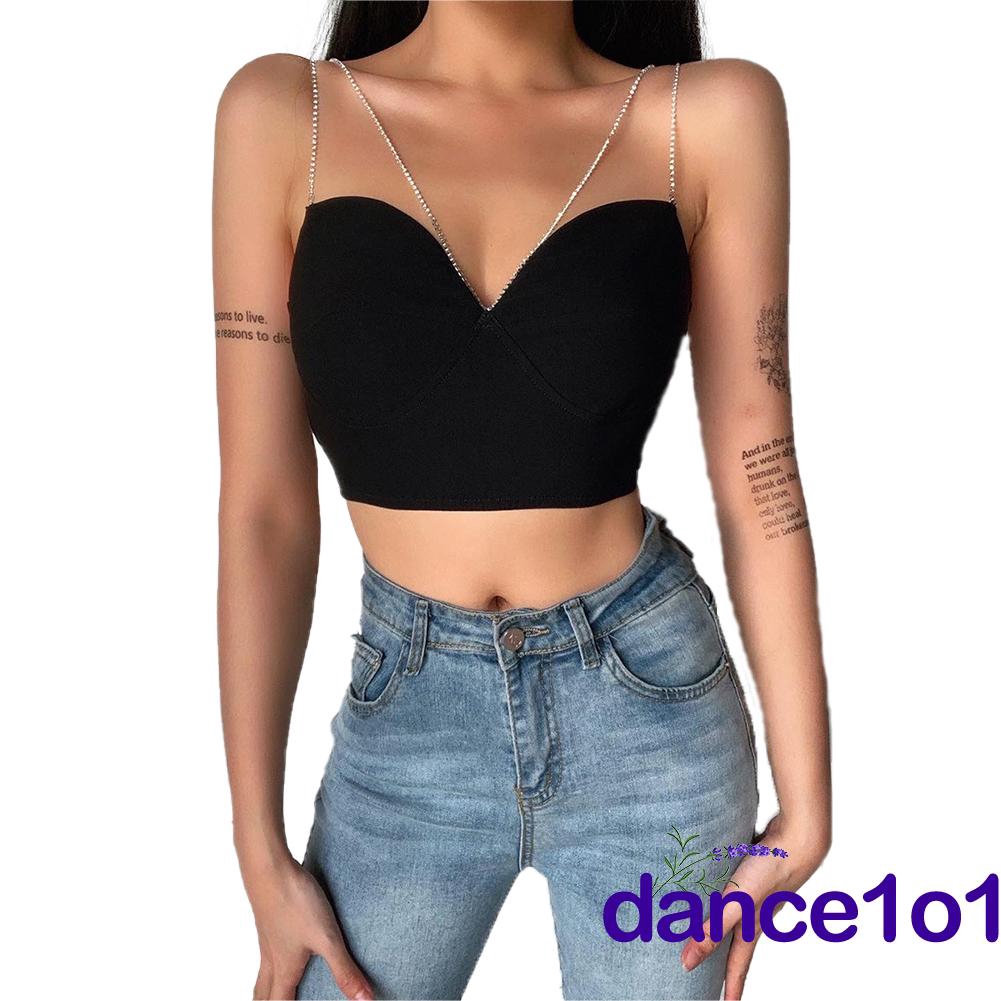 Áo Hai Dây Cổ Chữ V Thời Trang Mùa Hè Quyến Rũ Cho Nữ