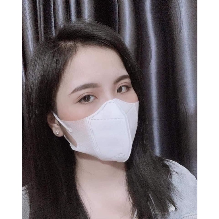 khẩu trang 5d thịnh phát, kháng giọt bắn, 100 chiếc màu trắng, với màng lọc đa lớp dễ chịu khi đeo