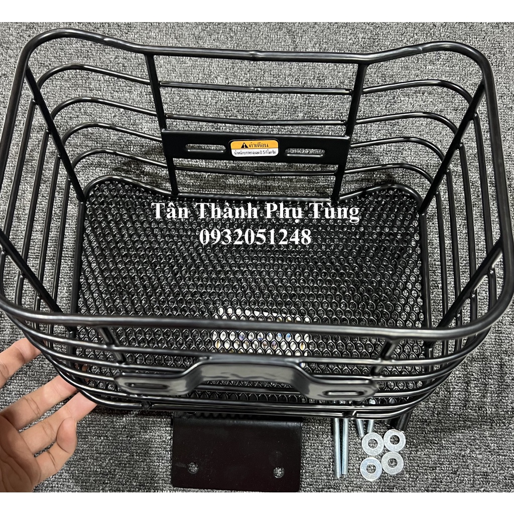 Rổ Scoopy trước xe mẫu 2 kèm bass ốc