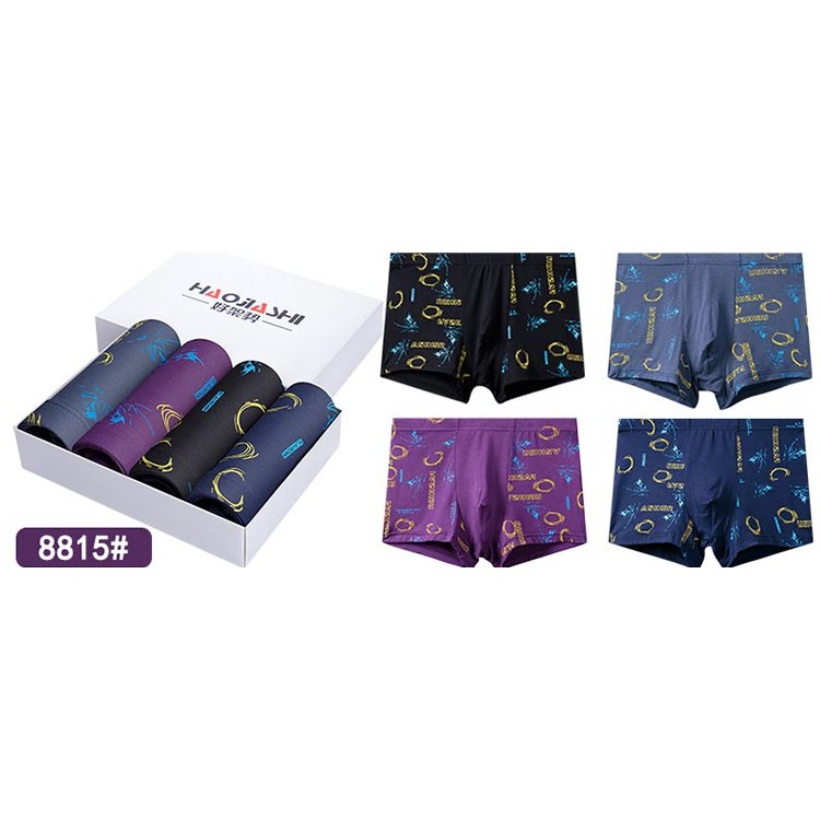 Mã M003 Set 4 quần lót nam cao cấp Haojiashi