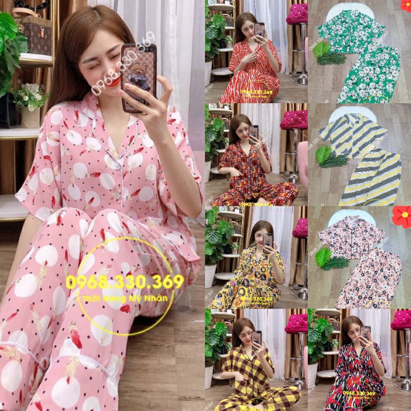 Đồ bộ pijama mặc nhà lụa M.A.N.G.O cao cấp FORM ĐẠI