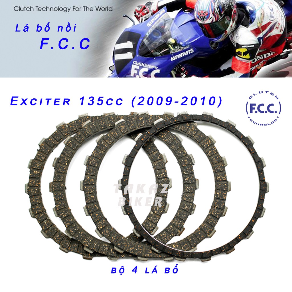 A5  bộ Lá bố nồi và Lá sắt FCC Yamaha Exciter 2009 - 2010 Xe 4 Xe Số col tự động