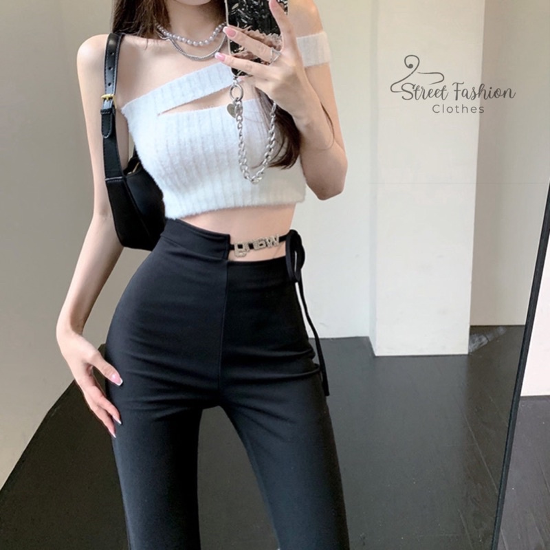 Quần ống loe W.ang trending hách dáng, hách eo