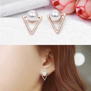 Khuyên tai kiểu dáng độc đáo đính hạt ngọc trai thời trang cho nữ
