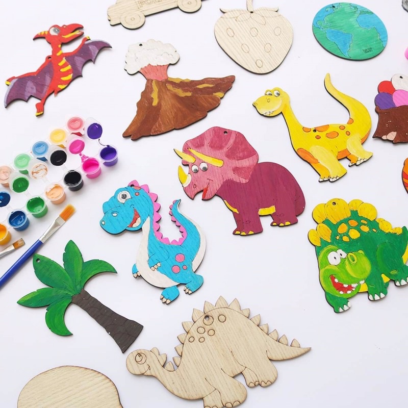 Combo 10 hình tô màu chủ đề Khủng Long cho bé thoả sức sáng tạo 🦕🦖