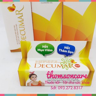 Trị mụn Decumar dạng kem và sữa rửa mặt