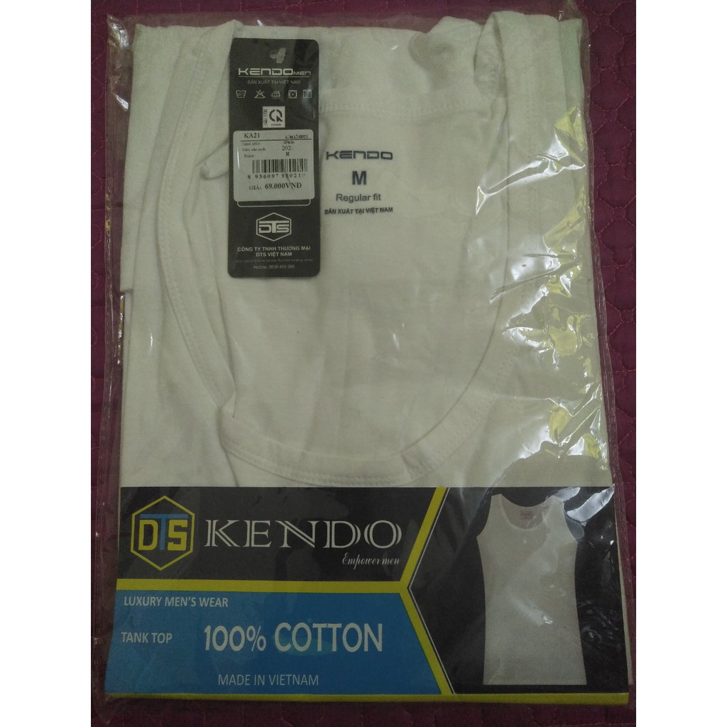 Áo lót nam may ô sát nách 100% cotton có size cho người 75kg