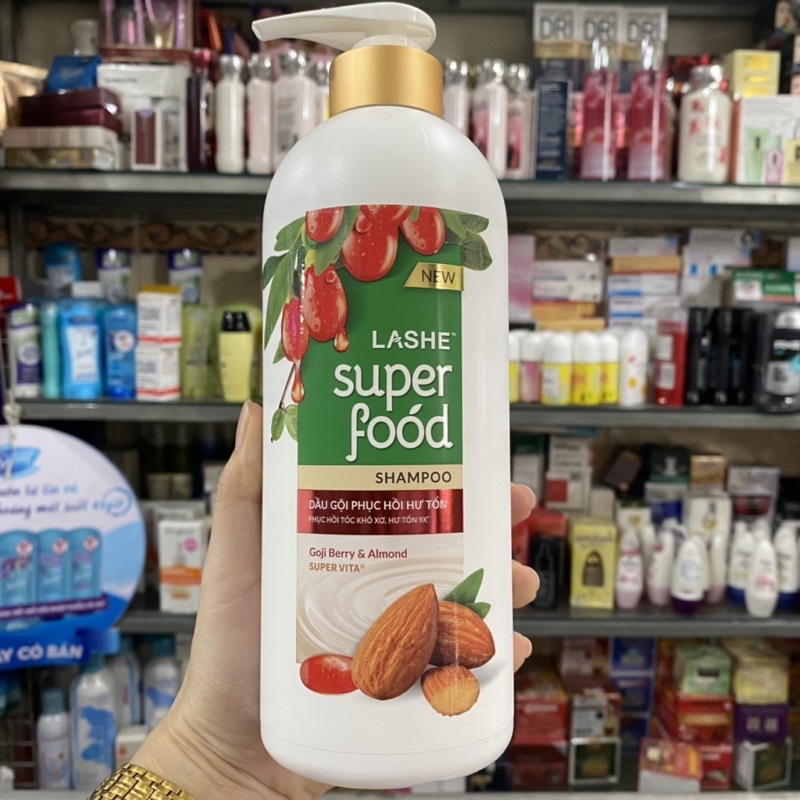 GỘI LASHE SUPER FOOD KiWi / Hạnh Nhân 640gr