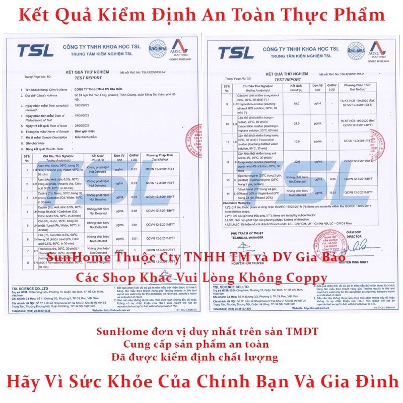 Bình giữ nhiệt nóng lạnh 48 giờ SUNHOME đựng nước inox 304 dung tích 600ml, 800ml, 1000ml, 1500ml khắc tên theo yêu cầu