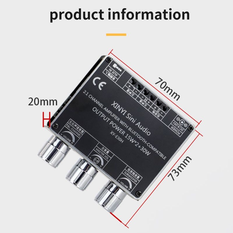 Mạch khuyếch đại âm thanh bluetooth xy e30h