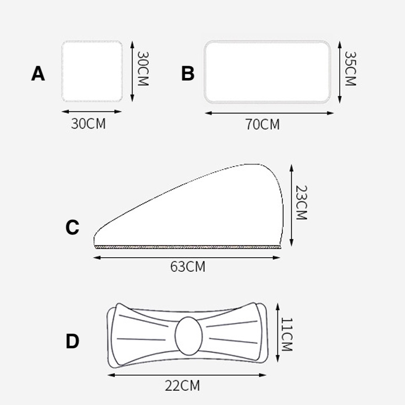 Khăn lau/ mũ trùm đầu SUPO DEPOT dùng sấy khô tóc bằng sợi than tre mềm mại nhanh khô thoải mái