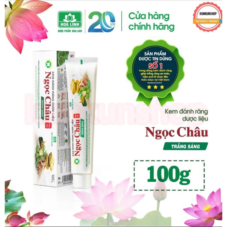 ✔️SALE GIÁ RẺ✔️ Kem Đánh Răng Dược liệu Ngọc Châu người lớn, Kem Đánh Răng Ngọc Châu trẻ em 2-6 tuổi và trên 6 tu