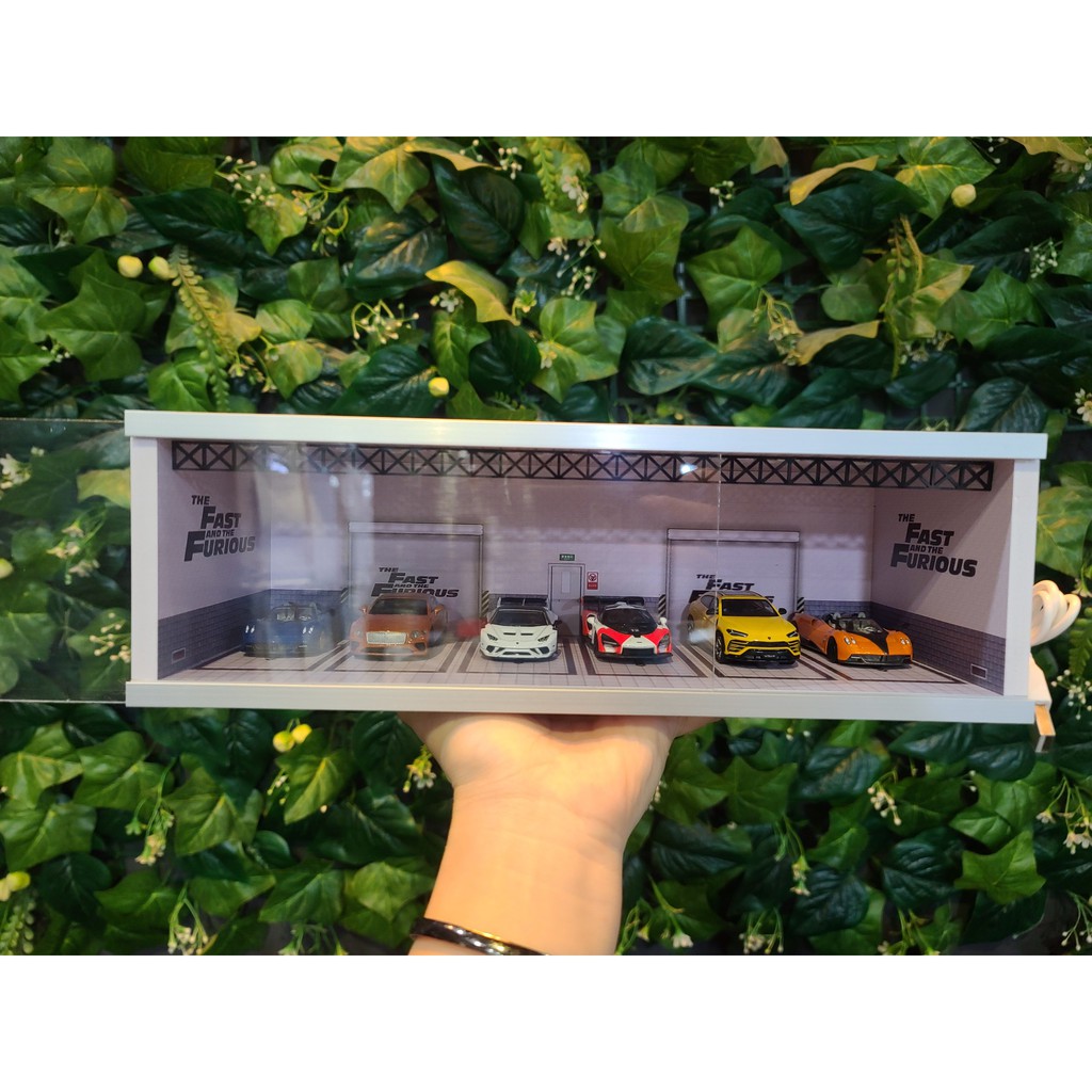 Mô Hình Garage Fast And Furious Có Đèn 1:64 Geechan-Models