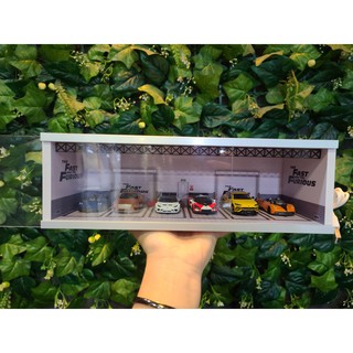 Mô hình garage fast and furious có đèn 1:64 geechan-models