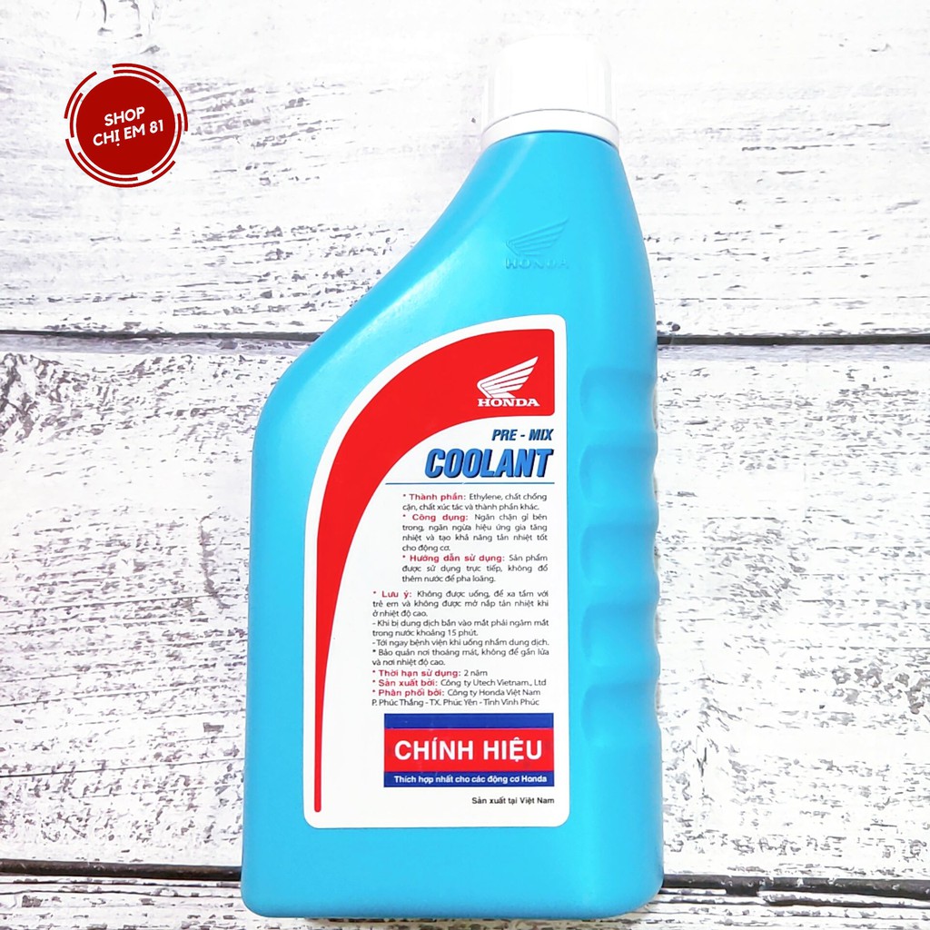 Dung dịch làm mát, nước giải nhiệt, nước mát động cơ xe máy chính hãng Honda, dung tích 500ml