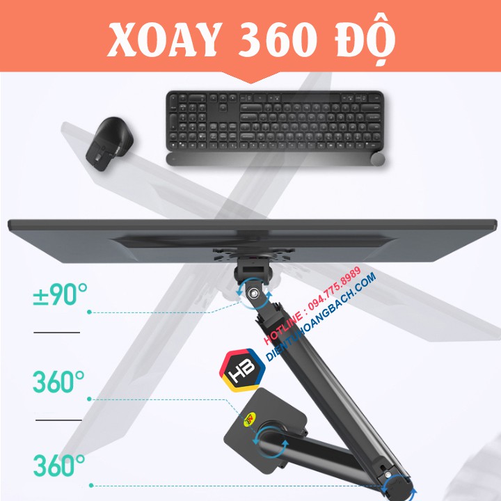 Giá treo màn hình NB F100A 22 - 35 inch ( Đen & Trắng ) - Tay treo màn hình F100A