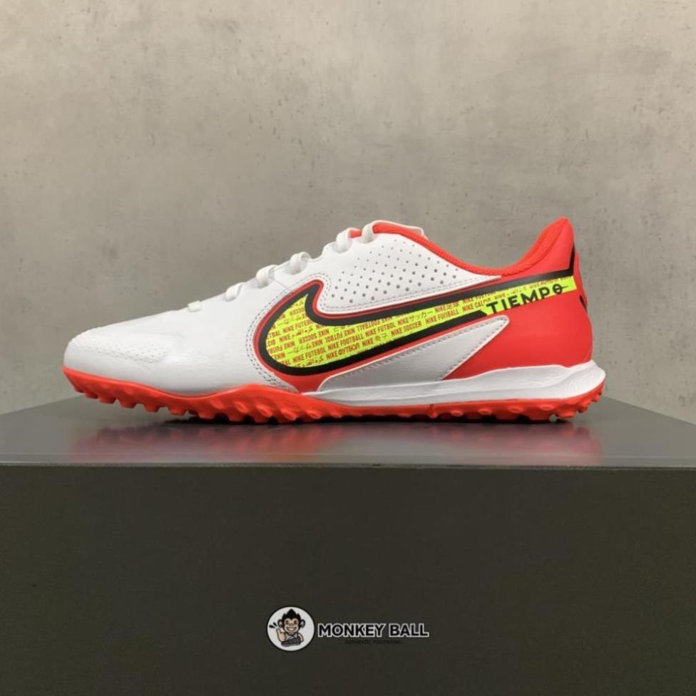 GIÀY BÓNG ĐÁ CHÍNH HÃNG Nike Tiempo Legend 9 Academy TF - DA1191-176 - Trắng Đỏ ✨ , ^