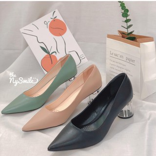 [CAO GÓT] noo 2 - GIÀY 5P NHỌN TRƠN GÓT TRONG TRÒN - THENYSMILE