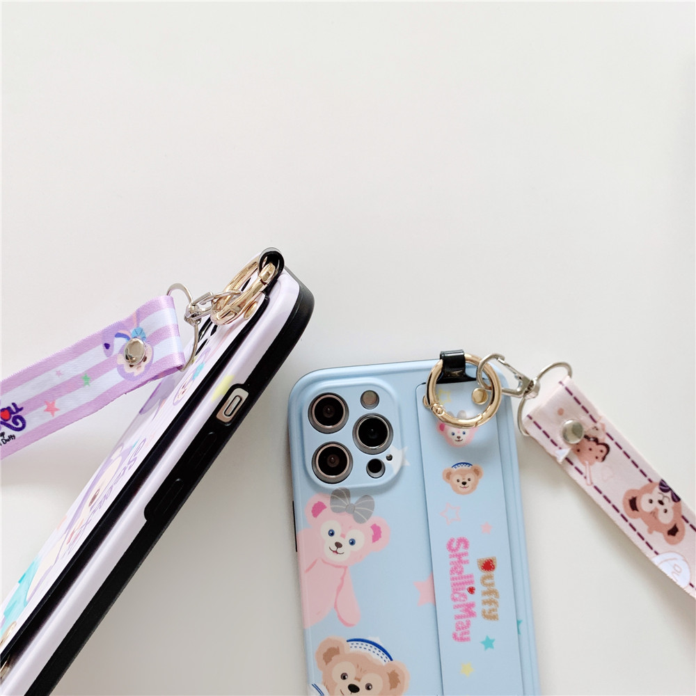 Cartton Ốp Điện Thoại tpu Silicon Mềm Có Dây Đeo Cho iphone 15 14 13 12 11 pro max 12pro 13pro 14pro 15pro 14promax 15promax xr x xs max