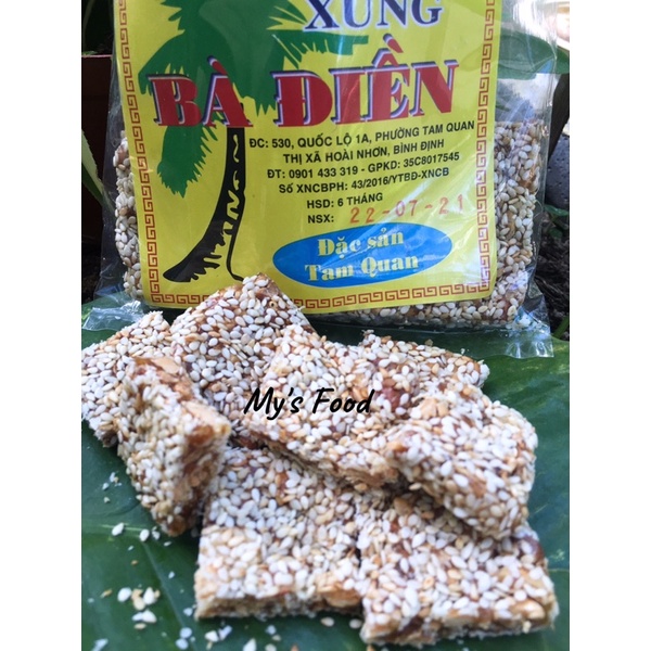 Mè xửng Bà Điền đặc sản Tam Quan dẻo thơm ngon bịch 150gr