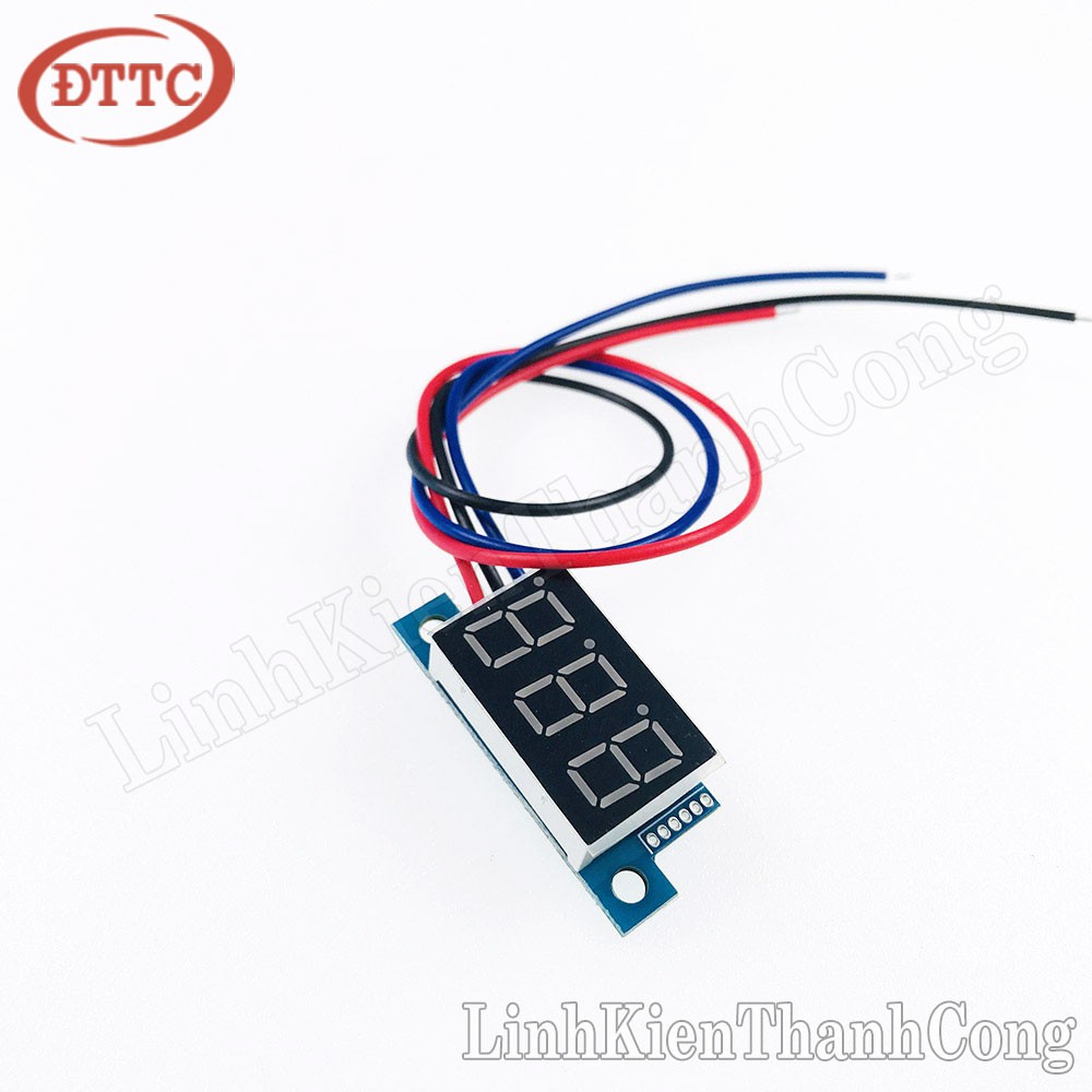 Đồng Hồ Đo Điện Áp DC 0-200V 0.36inch (Màu Đỏ)