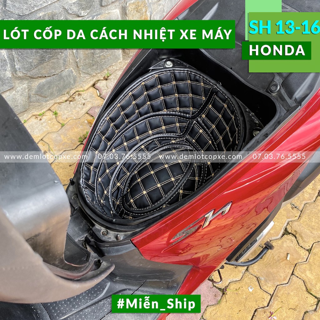 Lót Cốp Da Chống Nóng Chống shock - HONDA SHi VN 2012-2016-Giá Tận Xưởng-Có Túi Giấy Tờ