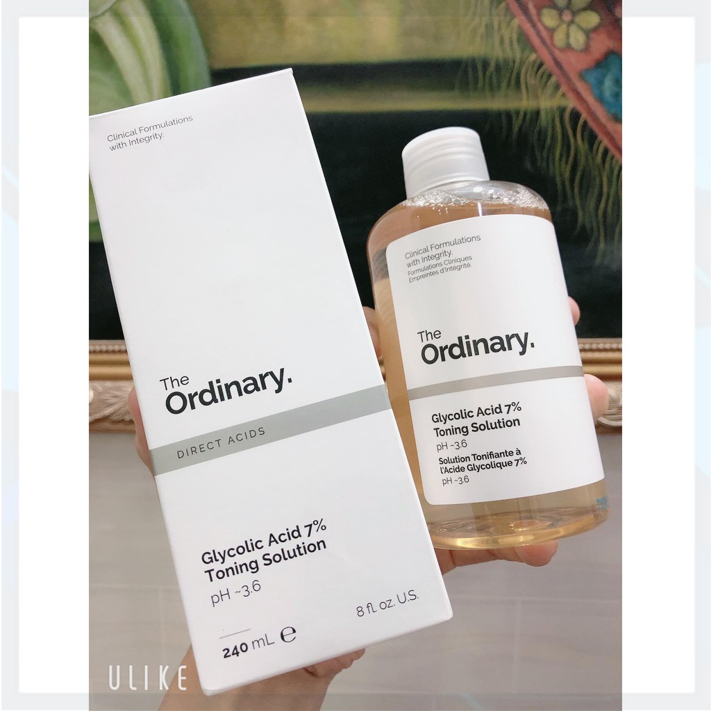 [BILL US  ] toner tẩy da chết THE ORDINARY GLYCOLIC ACID 7% TONING SOLUTION (PH ~ 3.6 )