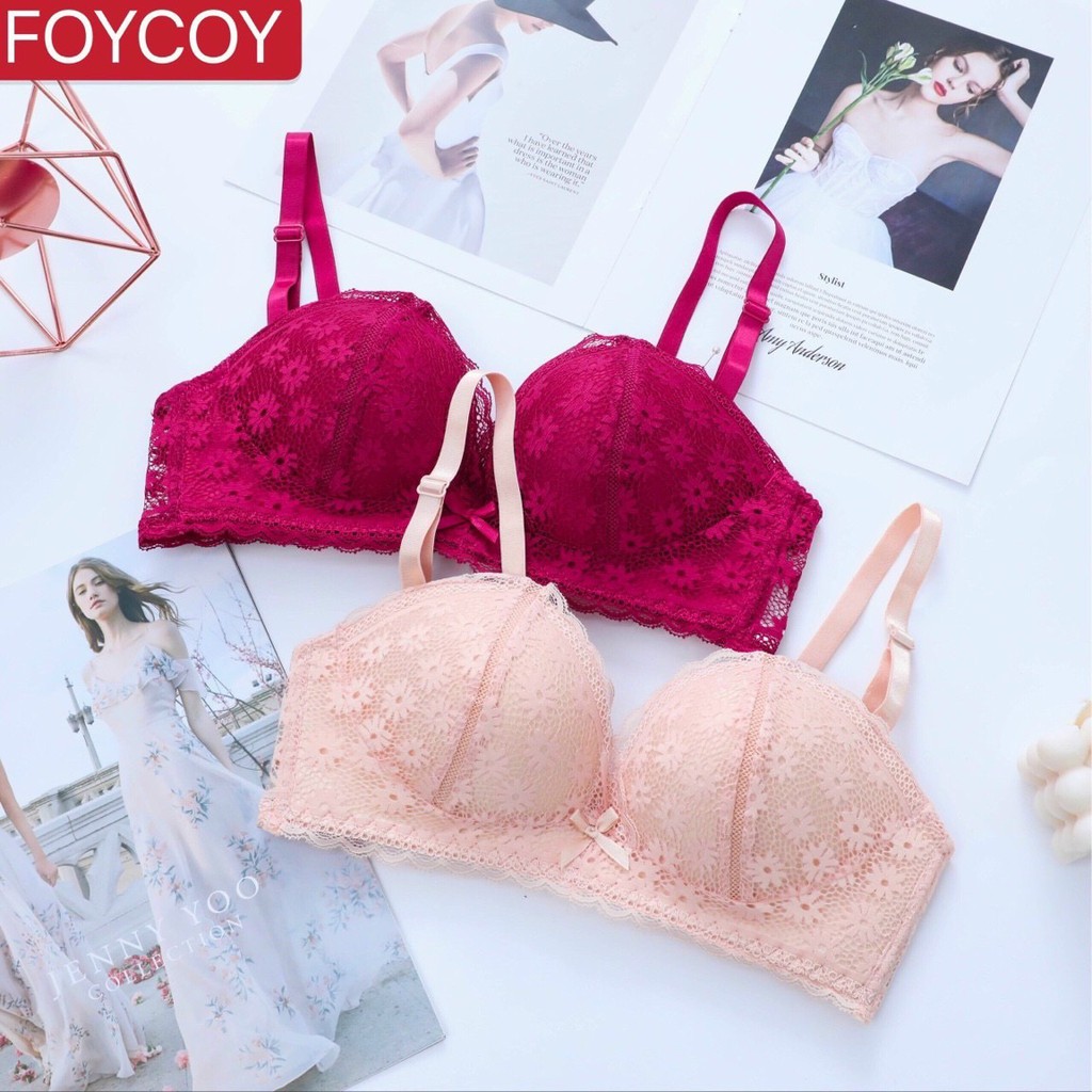 ÁO LÓT SU PHA REN HOA CÚC KHÔNG GỌNG ĐỆM BÀN TAY NÂNG NGỰC VANVENE A245 | BigBuy360 - bigbuy360.vn