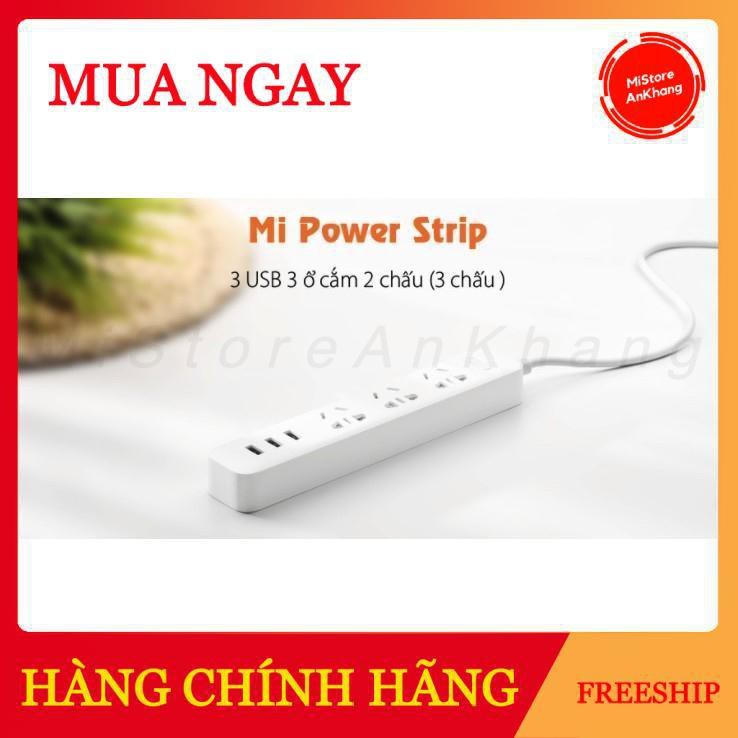 Ổ Cắm Xiaomi Power Strip Có 3 Cổng Usb, ổ cắm thông minh Xiaomi, Ổ Cắm Dài Xiaomi Power Strip