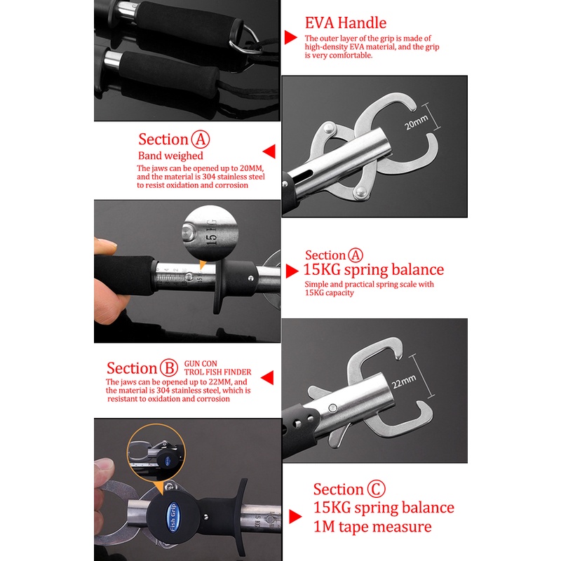 Thước Đo Chiều Cao Cá Bằng Thép Không Gỉ