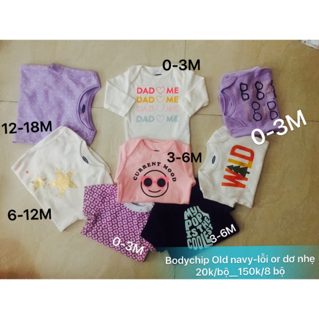 [XẢ KHO- SALE SALE] Bodychip Old navy lỗi or dơ nhẹ