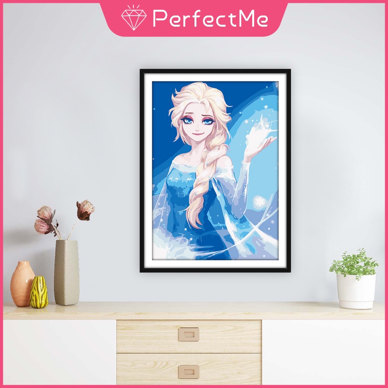 Bộ Tranh Đính Đá 5D Tự Làm 30x40cm Hình Tranh Aisha Trang Trí Nhà Cửa