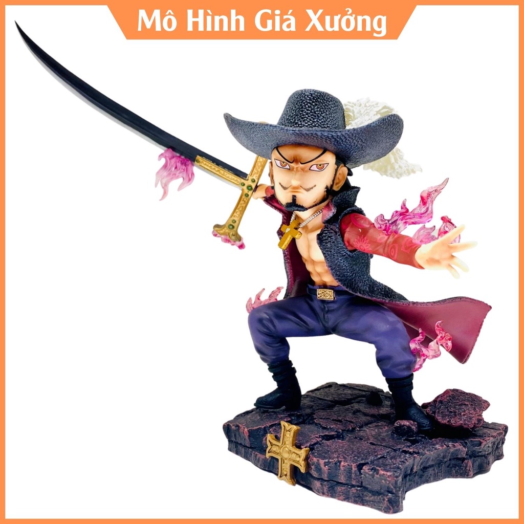 Mô hình One Piece Mihawk GK ' Mắt diều hâu &quot; cao 17cm hàng chất lượng cao , figure one piece , mô hình giá xưởng